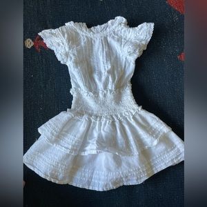 Cleobella White Ruffle Dress